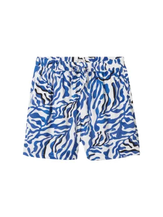 Tom Tailor - Lockere Bermuda mit Print white cut palmtree - Gr. - 44