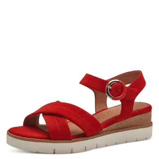 Tamaris - Da.-Sandalette red - Gr. - 37