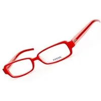 Fossil Brillengestell Korrektionsfassung Brille Kunststoff Rot 52/15/135 - OF2024600, Kunststoff