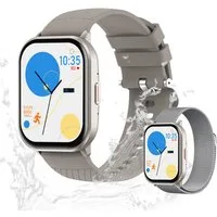 Zevelora Herren's und Damen's IP68 Wasserdicht Fitness-Tracker Telefonfunktion Smartwatch (5,1 cm/2,01 Zoll, Android/iOS), mit austauschbarem weichem Mesharmband, mit Herzfrequenzsensor, GPS, Schrittzähler & Bluetooth 5.2