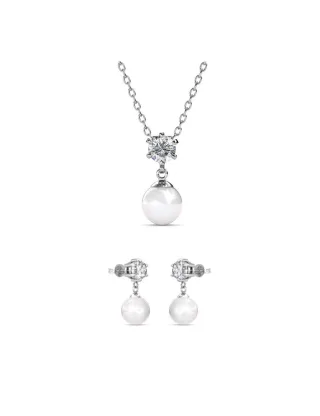 Pauline Set und Box - Silber und Kristall
