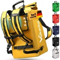 Valkental Fahrradtasche Gepäckträgertasche, Rucksack und Umhängetasche, 3in1 - wasserdicht & reflektierend 25 L