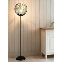OTTO home Stehlampe Tonnia - Stehleuchte aus Metall, Lichteffekt durch Gitter-Optik, ohne Leuchtmittel, Leuchtmittel wechselbar, liefert eingeschaltet eine besondere Lichtoptik / Schattenoptik