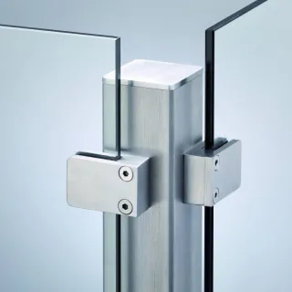 Edelstahlpfosten | VETRO | Eckpfosten