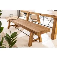 riess-ambiente Sitzbank FINCA 165cm vintage braun, Holzbank · recyceltes Massivholz · Esszimmer · Pinienholz