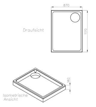 Neuesbad Wannenträger für Kaldewei Superplan NEU 90x120x2,5 SD 25764