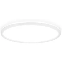 B.K.Licht LED Deckenleuchte BKL1600 Ultraflache Deckenlampe, LED Panel mit Backlight, LED fest integriert, Neutralweiß, 4.000K, 3.000 Lm, 22W, indirekte Hintergrundbeleuchtung, ⌀42cm, Weiß