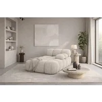Kaiser Möbel Chaiselongue modular für Wohnzimmer, Bouclé-Stoff Abriamo, Selia, Chaiselongue, Chaiselongue-Modul zum Entspannen,Modernes Lounge-Design