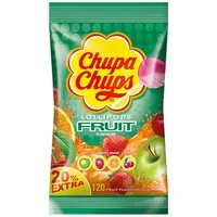 Chupa Chups Süßigkeit, Chupa Chups Frucht Lutscher 120 Lollies im Nachfüllbeutel 1440g