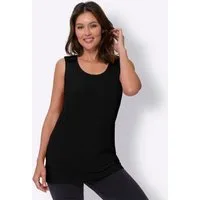Sieh an! Shirttop Longtop Ärmellos