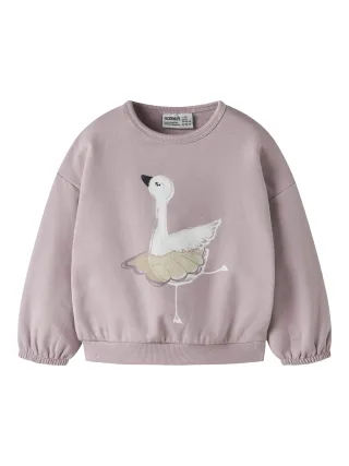 NAME IT - NMFSWANA LS SWEAT BRU Keepsake Lilac - Gr. - 104