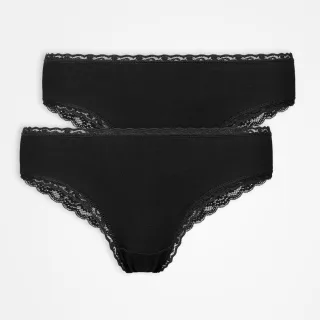SNOCKS - Brazilian Slip Lace black - Gr. - M