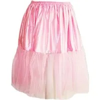 Das Kostümland Kostüm Petticoat Damen Tüllrock - Länge 60 cm, Rosa
