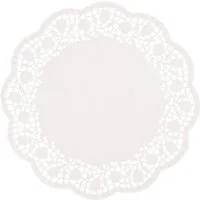PAPSTAR Modellierwerkzeug 100 Tortenspitzen rund Ø 25 cm weiss