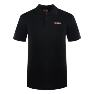 Diesel T-Smith-D Schwarzes Poloshirt