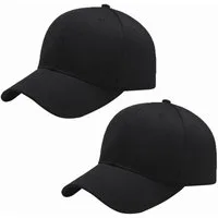 LuxusKollektion Baseball Cap Baseballkappe Herren Damen verstellbar Baumwolle Einheitsgröße Schwarz