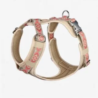 THE DOG IDEA Hundegeschirr Boho Coral M