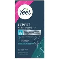 Veet Kaltwachsstreifen EXPERT, 20 St., für Körper & Beine, - zur Haarentfernung für alle Hauttypen inkl. sensibler Haut