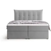 Labett Boxspringbett mit Bettkasten & H3/H4 Matratze PREMIUM 10, 160x200 180x200 200x200 (2 Bettkästen, Topper), 7-Zonen Taschenfederkernmatratze H3 oder H4