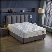 gowoll Boxspringbett BIRDY Bett Set Boxpringbett mit Matratze Stauraumbett Doppelbett (Set, 2 Bettkästen, 1 Matratze, 1 Kopfteil (Nachttisch optional), Polsterbett Kontinentalbett, dekorativem Kopfteil