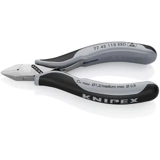 KNIPEX Elektronik-Seitenschneider ESD - 7742115ESD
