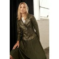 RICANO Lederjacke Nora Hochwertiges Lammleder