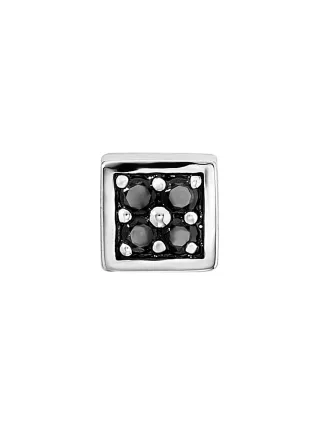 cai Single-Ohrstecker 925 Sterling Silber rhodinert Spinell