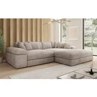 Luxusbetten24 Sofa Designer Sofa Bernardo, mit breiter Ottomane