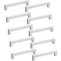 SO-TECH® Möbelgriff FormLine EDGE, echt Edelstahl, Lochabstand 160 mm (10-St), Länge 175 mm, Höhe 35 mm, 10 Stück inkl. Schrauben