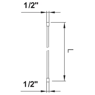 LAUFEN Kunststoff-Brauseschlauch, 1/2" x 1/2", mit Metalleffekt und drehbarer Verbindung, Länge 1600 H3629800901311