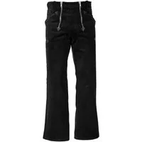 JOB Arbeitshose Zunfthose Schwarz – Trenkercord Hose mit Schlag