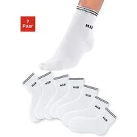 H.I.S Kurzsocken Damen Vollfrottee Socken mit Rippstruktur (Packung, 7-Paar) atmungsaktive Baumwolle