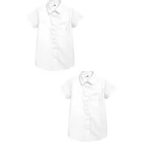 Next Kurzarmbluse Kurzarmhemden (3-17 Jahre) - Slim Fit, 2er-Pack (2-tlg)