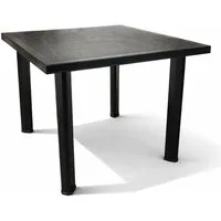 Mojawo Küchentisch Gartentisch Terrassentisch Outdoor Tisch Anthrazit L80xB75xH72cm