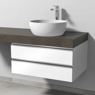 Sanipa Waschtischunterbau mit Auszügen 2morrow (L2301) 340x700x520 Weiß-Glanz, L230178 L230178