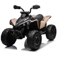 BoGi Elektro-Kinderquad Can-am ATV Quad Kinderfahrzeug Elektrofahrzeug 2x200W Motor 24V 7Ah, Fahrspaß für Kinder mit Stil – Can- Am Renegade 24V 7Ah, Ledersitz