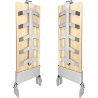 FIVMEN Räucherbrett Flammlachsbretter Räucherbrett Flammlachs Brett 2/4er-Set, (2-St), mit Stabiler Edelstahl-Halterung für Lachsfilet, Feuerschale & Grill