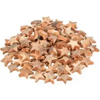 NaDeco Bastelnaturmaterial Kokos Stern Natur, Durchmesser 5cm, verpackt mit 100 Stück