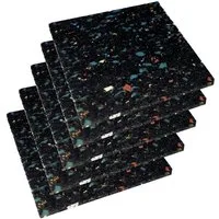 Hofmann & Pabst Terrassendielen Terrassenpads 20 mm 90 x 90 mm Gummigranulatpads Pads 90x90x20 mm, 20,00 mm Stärke, (50-St., Pads 90x90x20mm, 50 Stck), wasserfest, trittschalldämmend, witterungsbeständig