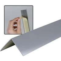 Dalsys Winkelprofil (Winkelprofil selbstklebend PVC 30x30mm, 100cm Grau Eckschutzprofil, 1-St., Eckleiste, hoher Kantenschutz Wand), für Wohn- und Arbeitsbereich sowie Garage geeignet