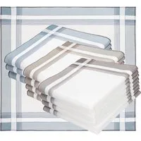 Betz Taschentuch 12 Stück Herren Taschentücher Lord 2 100 % Baumwolle 43 x 43 cm, (Set, 12-St. 12 Stück Herren Stoff Taschentücher)