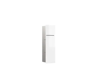 emco WC-Modul asis pure mit Glasfront Türanschlag links, Unterputz, 600 mm, alpinweiss, 975527402 975527402