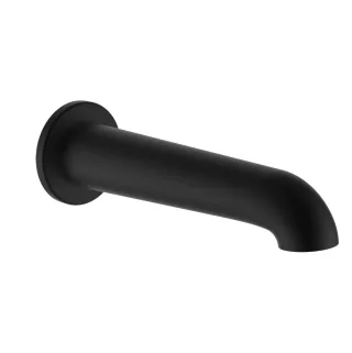 LAUFEN Wanneneinlauf PURE wandmontiert Festauslauf Ausladung 175 mm PVD Titanschwarz matt HF901771428000