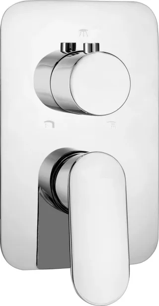 Neuesbad Serie 100 Unterputzarmatur mit 3-Wege-Umsteller,Oberfläche: chrom NB1DEBXY_0GAM1