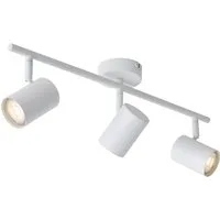 Qazqa LED Aufbaustrahler Jeana, ohne Leuchtmittel, Warmweiß, QAZQA Aufbau­spot, gu10, Weiß, Stahl, Modern