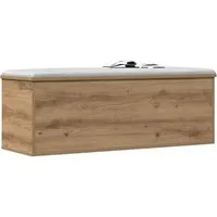 vidaXL Truhe Aufbewahrungsbox Artisan Eiche 102x35x35 cm aus Holzwerkstoff