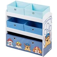 roba® Kinderregal PAW Patrol, weiß, inklusive 5 Stoffboxen in 2 Größen