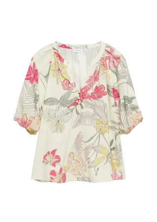 comma - Bluse beige/mehrfarbig - Gr. - 36