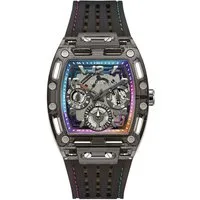 Guess Multifunktionsuhr PHOENIX GW0499G14, Quarzuhr, Armbanduhr, Herrenuhr, Silikonarmband, analog, Wochentag