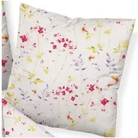 Janine Kissenbezüge Kissenbezug, Mako-Soft-Seersucker Blumen